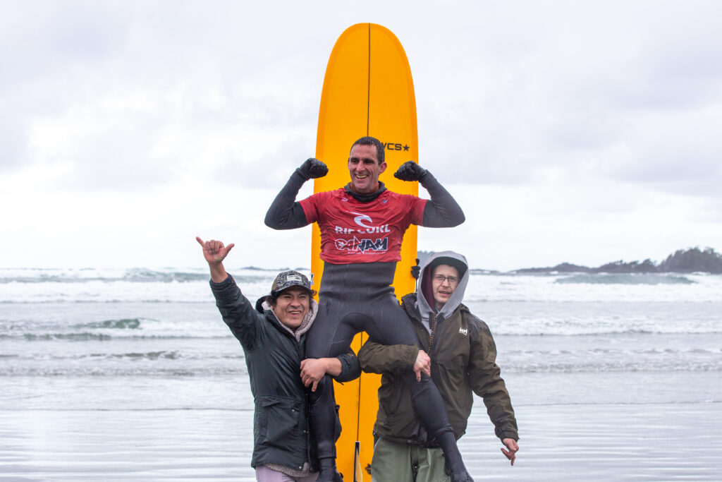 David Schiaffino taking the win in the mens final